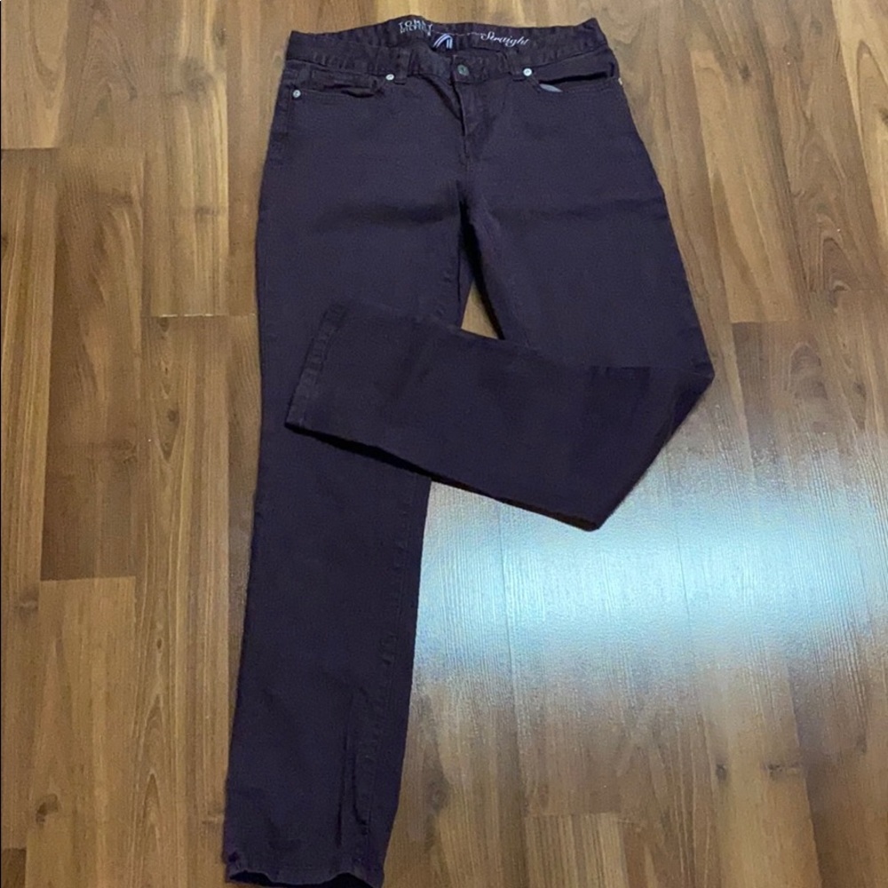Tommy Hilfiger Burgundy Straight Jeans
